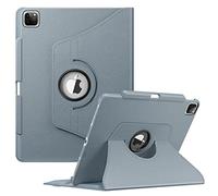 Fintie Funda para iPad Pro de 12,9 Pulgadas 6ª generación 2022/iPad Pro 12.9 2021/2020/2018 con Soporte para bolígrafo, Funda Protectora con Soporte Giratorio de 360 Grados y función de Encendido y