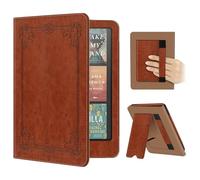 Fintie Funda para Kindle Paperwhite 7" (12ª Generación 2024) | y para Kindle Colorsoft Signature Edition 1.ª Gen - Funda Plegable de Piel Sintética con Atril y Ranura, Marrón Vintage