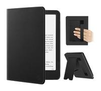Fintie Funda para Kindle Paperwhite 7" (12ª Generación 2024) | y para Kindle Colorsoft Signature Edition 1.ª Gen - Funda Plegable de Piel Sintética con Atril y Ranura, Negro