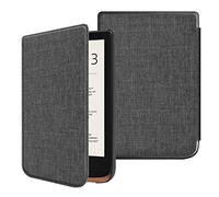 FINTIE Funda para Lector de Libros de Pocketbook Touch Lux 5/4, Touch HD 3 / Basic Lux 2 e-Book Reader - Carcasa Delgada con Cierre magnético y Espera/Despertador automático,Denim Charcoal