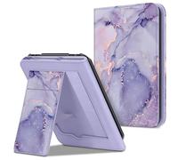 Fintie Funda para lector electrónico Tolino Vision 4 HD, función atril con tarjetero, correa de mano y función de encendido automático, color morado