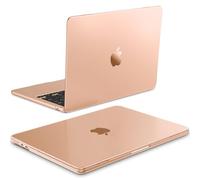 Fintie Funda para MacBook Air 13,6" (M5) 2026 / (M4) 2025 / (M3) 2024 / (M2) 2022 - Súper Delgada Carcasa Protectora de Plástico Duro con Touch ID - Rosa Melocotón