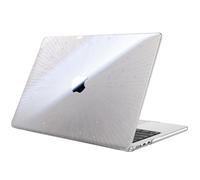 Fintie Funda para MacBook Air 13,6" (M5) 2026 / (M4) 2025 / (M3) 2024 / (M2) 2022 - Súper Delgada Carcasa Protectora de Plástico Duro - Transparente Estrella Fugaz
