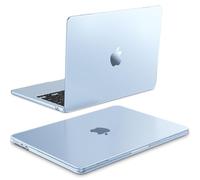 Fintie Funda para MacBook Air 13,6" (M5) 2026 / (M4) 2025 / (M3) 2024 / (M2) 2022 - Súper Delgada Carcasa Protectora de Plástico Duro con Touch ID - [100% Equivalente al Color Oficial] Azul