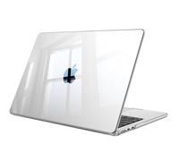 Fintie Funda para MacBook Air 13,6" (M5) 2026 / (M4) 2025 / (M3) 2024 / (M2) 2022 - Súper Delgada Carcasa Protectora de Plástico Duro con Touch ID - Transparente