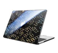 Fintie Funda para MacBook Air 13,6" (M5) 2026 / (M4) 2025 / (M3) 2024 / (M2) 2022 - Súper Delgada Carcasa Protectora de Plástico Duro - Fórmula Molecular