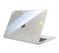 Fintie Funda para MacBook Air 13,6 Pulgadaas (M4) 2025 / (M3) 2024 / (M2) 2022 - Súper Delgada Carcasa Protectora de Plástico Duro - Pentagrama
