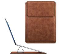 Fintie Funda para MacBook Air 15.3 M4 M3 M2 A3241 A3114 A2941, MacBook Pro 16 A3403 A3186 A2991 A2485 A2780 A2141, Pro 15 A1707 A1990 - Bolsa delgada de piel sintética. Funda con función atril