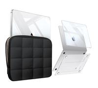 Fintie Funda para MacBook Air de 13 pulgadas A3240 A3113 A2681 (versión 2022 2023 2024 2025) - Carcasa rígida transparente a presión y funda de transporte para MacBook Air de 13.6 pulgadas M2 M3 M4