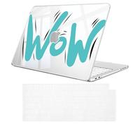 Fintie Funda para MacBook Neo 2026 de 13 Pulgadas (Modelo A3404 con Chip A18 Pro) Funda Protectora Rígida Ultradelgada + Protector de Teclado, Wow