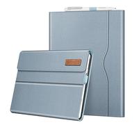 Fintie Funda Portafolio Compatible con Microsoft Surface Go 3 (2021)/Go 2/Go - Carcasa Multiángulo con Bolsillo Compatible con Teclado Type Cover (Teclado No Incluido), Azul Hielo