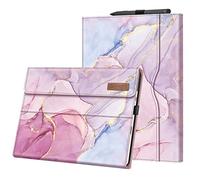 Fintie Funda para Microsoft Surface Pro 11/10 /9 de 13 Pulgadas 2024/2022 - Funda de Negocios con múltiples ángulos con Bolsillo y Soporte para lápiz Capacitivo, de Cubierta de Tipo, mármol Brillante