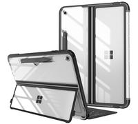 FINTIE Funda para Microsoft Surface Pro 12 Pulgadas (2025), antigolpes, Funda Protectora Protectora Trasera Transparente, Compatible con Teclado Type Cover, Negro