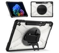 Fintie Funda para Microsoft Surface Pro de 12 pulgadas 1ª edición (2025), soporte giratorio 360° y correa de mano, resistente, resistente, resistente a los golpes, funda rígida transparente