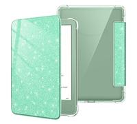 Fintie Funda para Nuevo Kindle de 6" (11ª Gen) - 2024/2022, Funda Transparente Suave TPU con función de Apagado/Encendido automático,Verde Brillante
