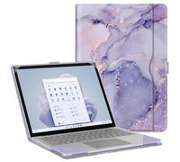 Fintie Funda para portátil Microsoft Surface Laptop 7 de 13,8 pulgadas (modelo: 2036), Surface Laptop 6/5/4/3/2 de 13,5 pulgadas (modelo: 1951/1868/1958/1950/1867/1769), con bolsillo grande, mármol