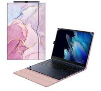 FINTIE Funda para Samsung Galaxy Book2 Pro 360 NP950QED/Galaxy NP950XED/Galaxy Book NP950QDB/Galaxy NP950XDB de 15,6 Pulgadas, Funda de Piel sintética Premium, G-Marble