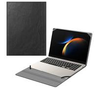 Fintie Funda para Samsung Galaxy Book3 Pro NP960QFG/ Ultra NP960XFH/ Pro 360 NP960XFG de 40.6 cm, Piel sintética, Negro