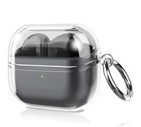 Fintie Funda para Samsung Galaxy Buds 3 FE 2025&Galaxy Buds 3/3 Pro 2024, Case Protector de TPU Suave con Mosquetón, Transparente