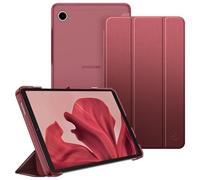 Fintie Funda para Samsung Galaxy Tab A11 8,7" 2025/ Tab A9 8,7 pulgadas Tablet, Funda Ultra Delgada con Parte Trasera Transparente, Vino Rojo