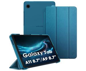 Fintie Funda para Samsung Galaxy Tab A11 8,7 Pulgadas 2025 / A9 de 8,7 Pulgadas 2023, Funda Ultrafina con Parte Trasera translúcida para Tablet Modelo SM-X110/X115/X117, Azul Pavo Real