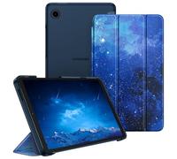 FINTIE Funda para Samsung Galaxy Tab A11 de 8.7 pulgadas 2025/Tab A9 de 8.7 pulgadas, funda protectora ultrafina con cubierta trasera translúcida para tablet A11/A9, cielo estrellado