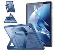 Fintie Funda para Samsung Galaxy Tab A11+ Plus 11" 2025 / A9+ Plus 11" 2023 | Carcasa Trasera Transparente a Prueba de Golpes con Soporte Multiángulo, Modelo SM-X230/236B/X210/X216/X218, Azul Marino