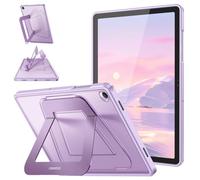 Fintie Funda para Samsung Galaxy Tab A11+ Plus 11" 2025 / A9+ Plus 11" 2023 | Carcasa Trasera Transparente a Prueba de Golpes con Soporte Multiángulo, Modelo SM-X230/236B/X210/X216/X218, Morado