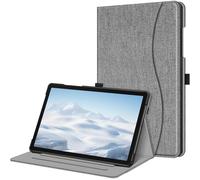 Fintie Funda para Samsung Galaxy Tab A11+ Plus 11" 2025 / A9+ Plus 11" 2023 | Funda Multiángulo Tipo Folio con Compartimento para Documentos y Auto-Reposo/Activación, Tela Gris