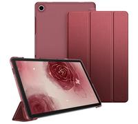 Fintie Funda para Samsung Galaxy Tab A11+ Plus 11" 2025/ A9+ Plus 11" 2023 | Funda Protección Transparente Escarchado Fina y Ligera, Modelo SM-X230/236B/X210/X216/X218, Burdeos