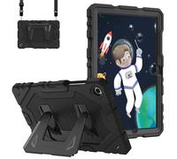 Fintie Funda para Samsung Galaxy Tab A11+ Plus 11" 2025 / A9+ Plus 11" 2023 | Funda Protectora Niños Resistente a Prueba de Golpes con Soporte y Correa para el Hombro, Negro