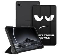FINTIE Funda para Samsung Galaxy Tab A9 de 8.7 pulgadas 2023, funda protectora ultrafina con cubierta trasera translúcida para tablet A9 8.7 SM-X110/X115/X117, Don't Touch