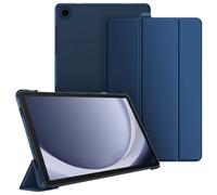 Fintie Funda para Samsung Galaxy Tab A9 Plus / A9+ de 11 Pulgadas 2023 (SM-X210/X216/X218), Funda Protección Transparente Escarchado Fina y Ligera - Azul Oscuro Nacarado