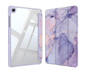 Fintie Funda para Samsung Galaxy Tab A9 Plus de 11 Pulgadas 2023 SM-X210/X216/X218 - Funda Transparente Híbrida a Prueba de Golpes con Rígida en la Parte Posterior - Lila Marmol