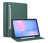 Fintie Funda para Samsung Galaxy Tab S10 Lite 10.9" 2025/S10 FE y S9 FE/S9 11" 2023 Tablet Soft TPU Parte Trasera Carcasa Folio Funda con Soporte S Pen y Auto Sleep/Wach, Verde Noche