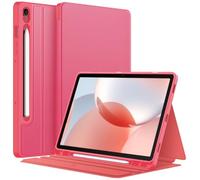 Fintie Funda para Samsung Galaxy Tab S10 Lite/S10 FE 10.9" 2025/S9 FE 10.9"/S9 11" con soporte S Pen, Slim TPU Folio Tablet Case con función atril, color rojo coral