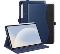 Fintie Funda para Samsung Galaxy Tab S10 Lite/S10 FE/S9 FE 10.9"/Tab S9 11" | Funda Multiángulo Folio con Compartimento para Documentos con Auto-Reposo/Activación, Azul Negro