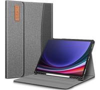 Fintie Funda para Samsung Galaxy Tab S10 Plus 2024/S9 FE Plus/S9 Plus 12.4" | Soporte para bolígrafo S Integrado, Funda de Negocios de múltiples ángulos con Bolsillo de Apagado, Gris