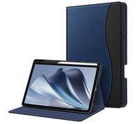 Fintie Funda para Samsung Galaxy Tab S11 2025 11 pulgadas Tablet SM-X730/X736, carcasa trasera de TPU suave con soporte para S Pen y ranuras para documentos, color azul oscuro