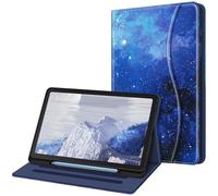 Fintie Funda Multiángulo Compatible con Samsung Galaxy Tab S6 Lite de 10.4" (2022/2020) con Portalápiz - Trasera de TPU Suave con Bolsillo y Auto-Reposo/Activación, Cielo Estrellado