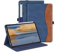 Fintie Funda para Samsung Galaxy Tab S9 FE 5G de 10.9 Pulgadas/Galaxy Tab S9 de 11 Pulgadas 2023, Funda Protectora de visión multiángulo con Bolsillo, Apagado y Encendido automático, Azul