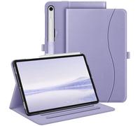 Fintie Funda para Samsung Galaxy Tab S9 FE 5G de 10.9 Pulgadas/Galaxy Tab S9 de 11 Pulgadas 2023, Funda Protectora de visión multiángulo con Bolsillo, Apagado y Encendido automático, Morado Lila