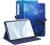 FINTIE Funda para Samsung Galaxy Tab S9 FE 5G de 10.9 Pulgadas/Galaxy Tab S9 de 11 Pulgadas 2023, Funda Protectora de visualización multiángulo con Bolsillo, Apagado y Encendido automático, Cielo