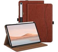 Fintie Funda para Samsung Galaxy Tab S9 FE de 10,9 Pulgadas/Tab S9 de 11 Pulgadas 2023, Funda multiángulo Folio con Compartimento para Documentos y función de Encendido automático/Apagado, marrón