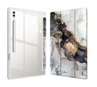 Fintie Funda para Tablet Samsung Galaxy Tab S10 Ultra/S9 Ultra/S8 Ultra de 14,6 Pulgadas, Funda Tipo Folio con visión multiángulo, Ranuras para Documentos y Apagado/Encendido Auto,Mármol Negro Dorado