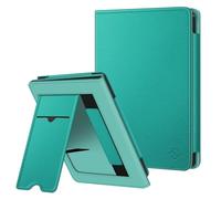 Fintie Funda para Tolino Shine Color y Kobo Clara Claro Colour (2024) - Funda con tarjetero, correa de mano y Auto Sleep/Wake, verde jade