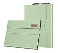 Fintie Funda Portafolio Compatible con Microsoft Surface Pro 11/10 / 9 de 13 Pulgadas 2024/2022 - Carcasa Multiángulo con Bolsillo Compatible con Teclado Type Cover (Teclado No Incluido), Verde Gris