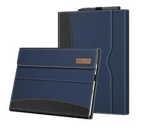 Fintie Funda Portafolio Compatible con Microsoft Surface Pro 11/10/ 9 de 13 Pulgadas 2024/2022 - Carcasa Multiángulo con Bolsillo Compatible con Teclado Type Cover (Teclado No Incluido), Azul Oscuro