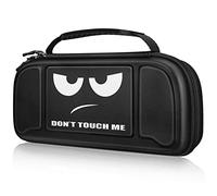 Fintie Funda Portátil Compatible con Nintendo Switch/Switch OLED (2021) con Controlador Hori Split Pad Pro - [Antichoque] Estuche Dura con 30 Rranuras para Tarjetas de Juego, No Tocar