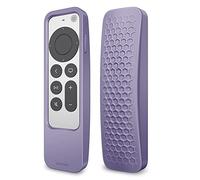 Fintie Funda protectora 2 en 1 para Apple TV Siri Remote 2021 2022 y Apple AirTag - Funda ligera antideslizante a prueba de golpes para Apple TV 4K / HD Siri Remote Controller (2ª generación/3ª